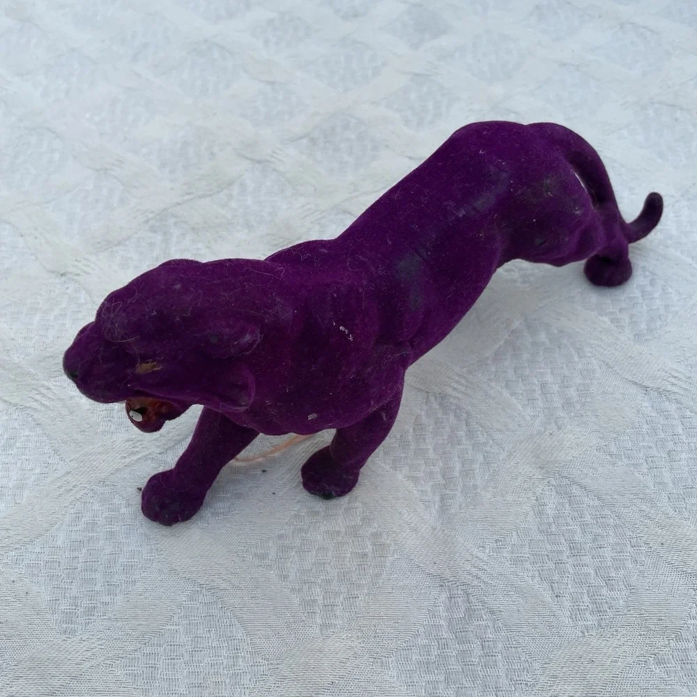 Vintage 1980s MOTU PANTHOR SAVAGE CAT / Fur He-Man Masters Of Universe Purple